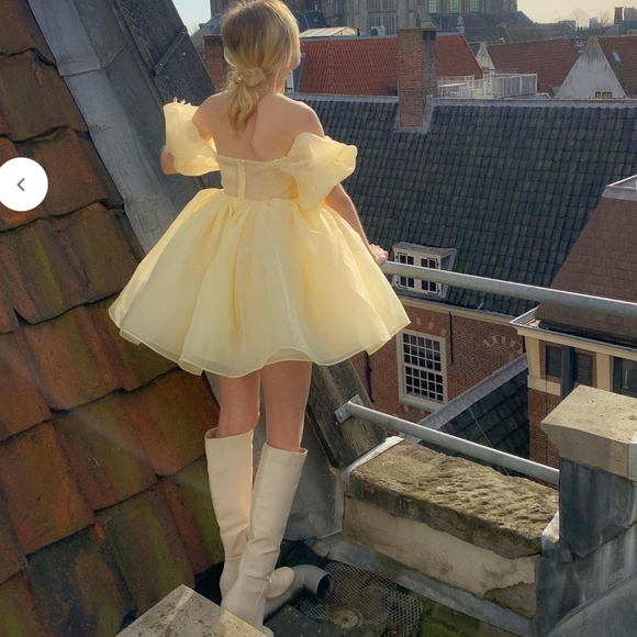 Selkie The Baby Banana Puff Dress - Picture 2 of 16